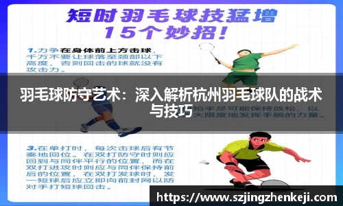 羽毛球防守艺术：深入解析杭州羽毛球队的战术与技巧